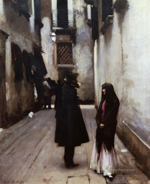 Venetian Street John Singer Sargent Oil Paintings